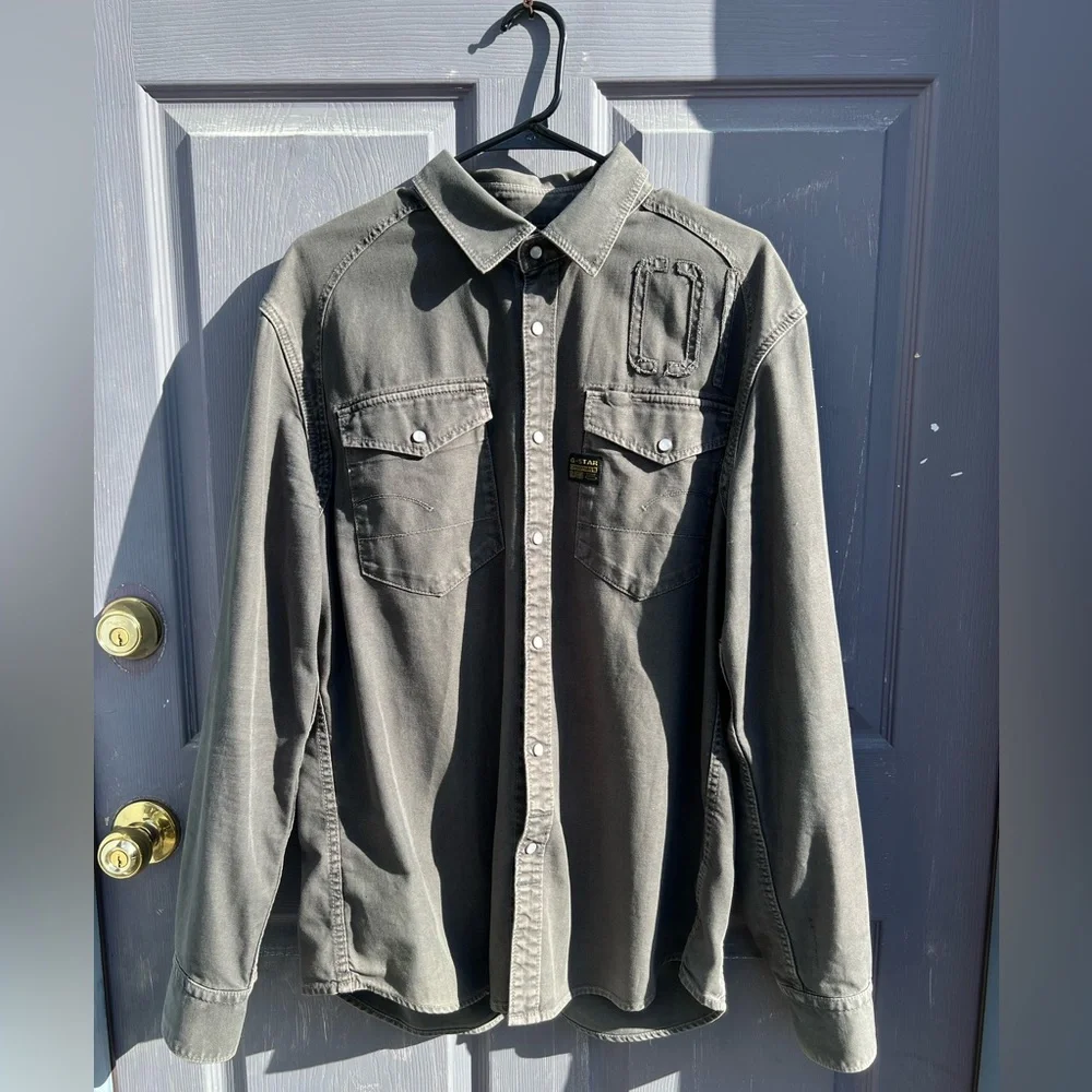 GStar Raw Denim Button Down Shirt - Picture 2 of 9